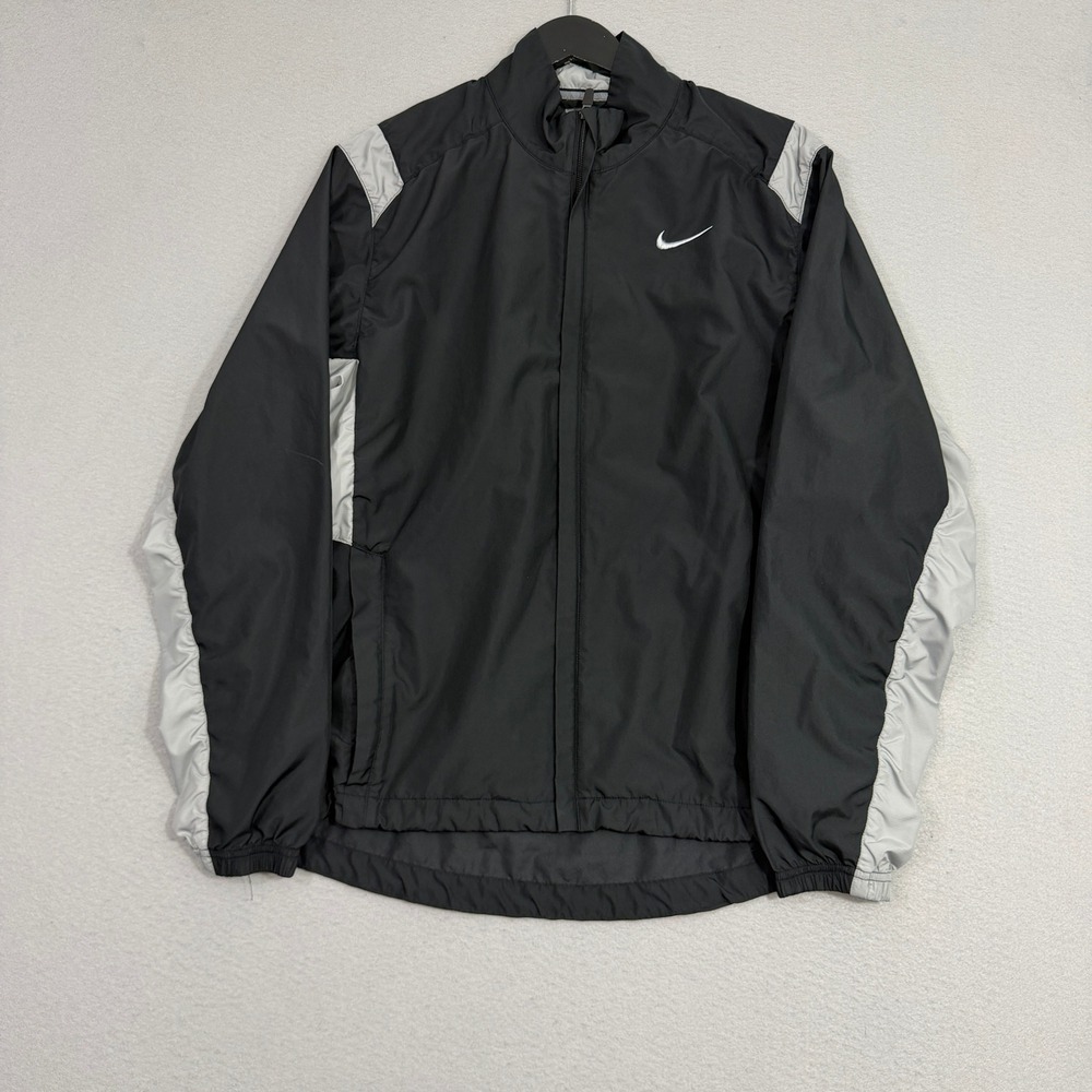 Vintage Nike Jacket Womens Medium Windbreaker Full Zip Colorblock Athletic y2k
